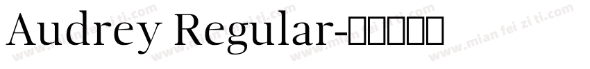 Audrey Regular字体转换